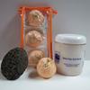 Bath Bomb Products - Bubble Bath Truffles: Georgia Peach 3 Pack Bath Truffles, 32 oz Almond Salt Scrub and Pumice Stone by Dead Sea Spa Care, Bubble Bath, Bubble Truffles, Bath Truffles view 1
