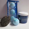 Bath Bomb Products - Bubble Bath Truffles: Ocean Waves 3 Pack Bath Truffles, 24 oz Ocean Therapy Dry Salt Scrub, Pumice Stone by Dead Sea Spa Care, Bubble Bath, Bubble Truffles, Bath Truffle view 1