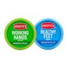 O'Keeffe's Working Hands Hand Cream (3.4 oz Jar) and Healthy Feet Foot Cream (3.2 oz Jar) - Repairing Skincare for Extremely Dry, Cracked Hands and Feet, Travel Size view 1