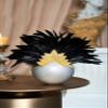 BABEYOND Carnival Feather Headpiece Showgirl Pageant Headband Women's 1920s Flapper Headband (Gold Crystal) view 2