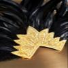 BABEYOND Carnival Feather Headpiece Showgirl Pageant Headband Women's 1920s Flapper Headband (Gold Crystal) view 3
