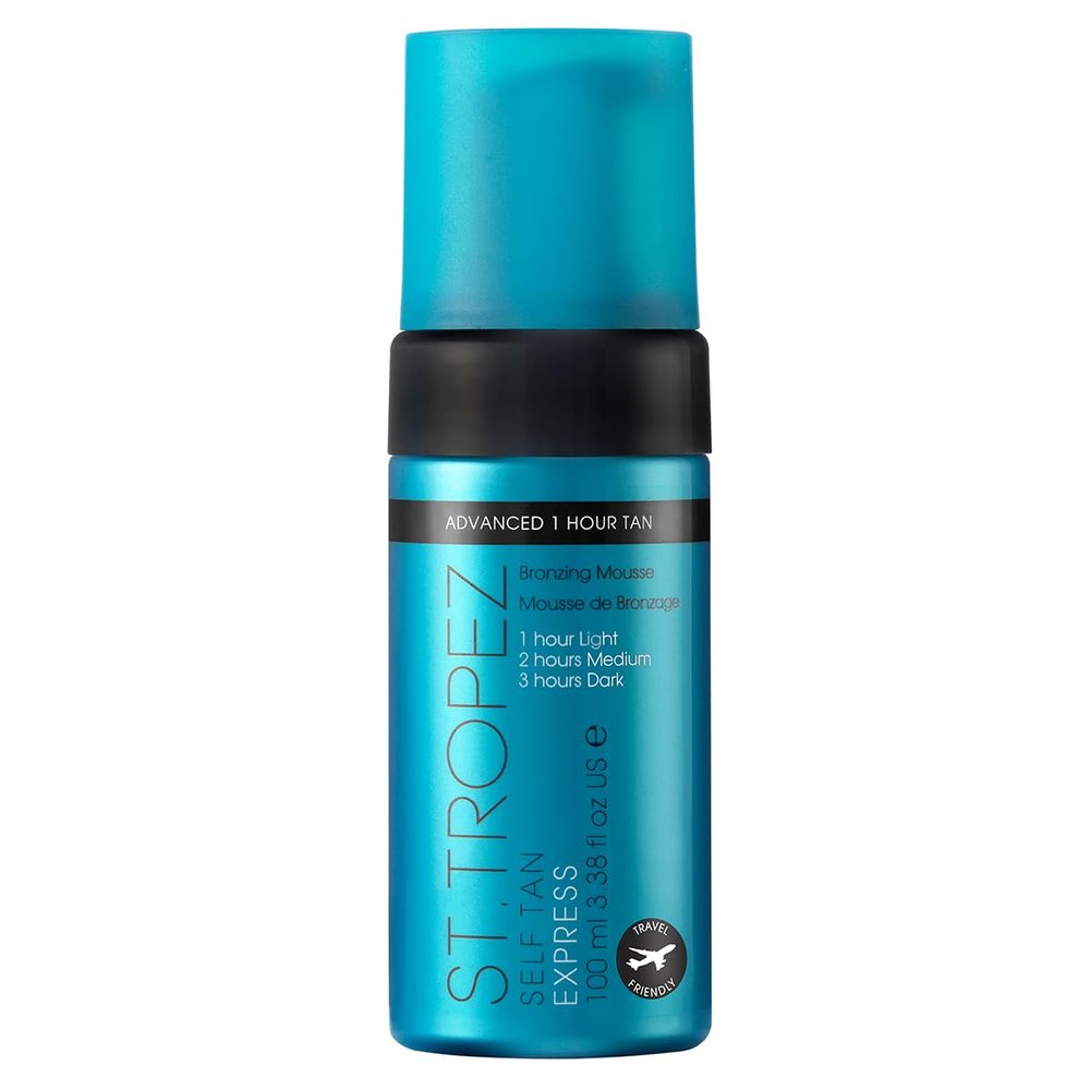 St.Tropez Self Tan Express Mousse, Fast Acting Fake Tan, Develops in 1-3 Hours, Streak-Free Finish, Vegan, Natural & Cruelty Free, 3.4 Fl Oz
