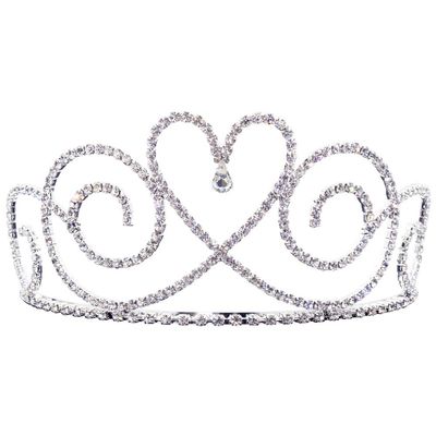 #13652 - Tear Drop Heart Tiara