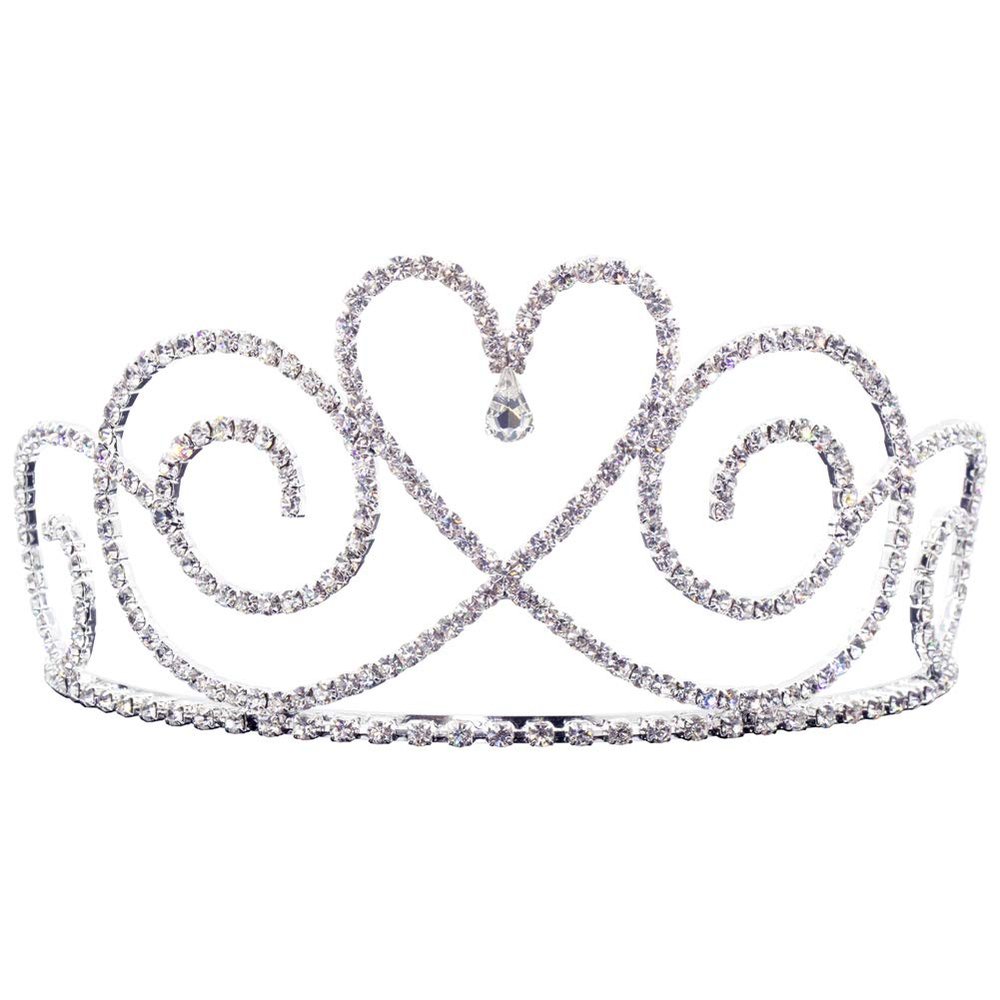 #13652 - Tear Drop Heart Tiara