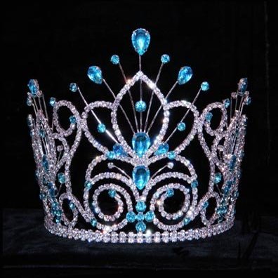 #16109 - Maus Spray Crown - Aqua- 6"
