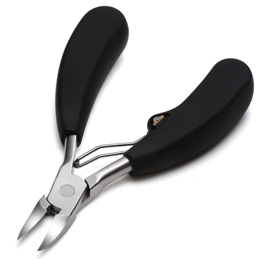 BEZOX Ingrown Toenail Clippers - Professional Nail Clippers for ingrown Nails for Seniors, Comfor Grip Long Handle Fingernail Clippers, Ergonomic Toenail Scissors - Premiun Stainless Steel