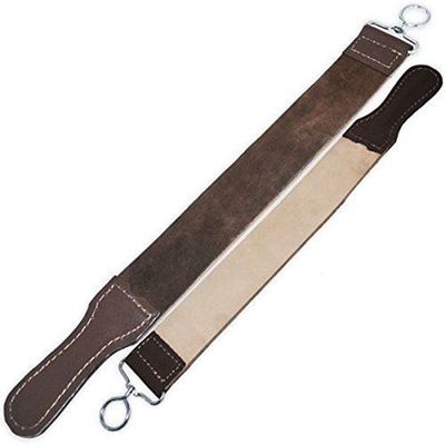 Snake Eye Tactical Straight Razor Strop Leather Sharpening Strap 20 inch Barber Strop (2 Pack)