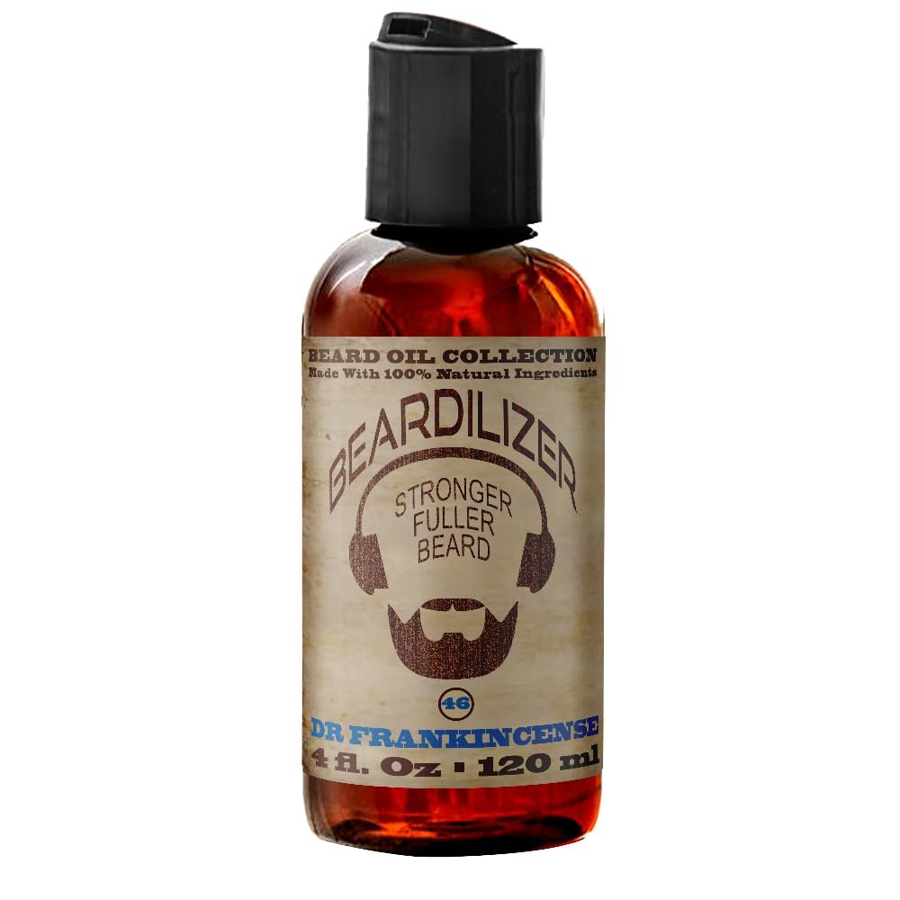 Beardilizer  Beard Oil Collection - #46 Dr Frankincense 4 Oz - Made with 100% Natural Ingredients