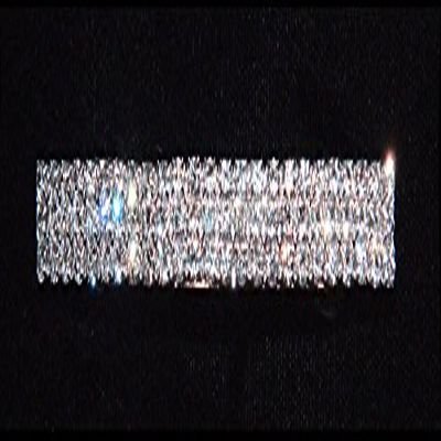 3 Row Rhinestone Barrette - #3087