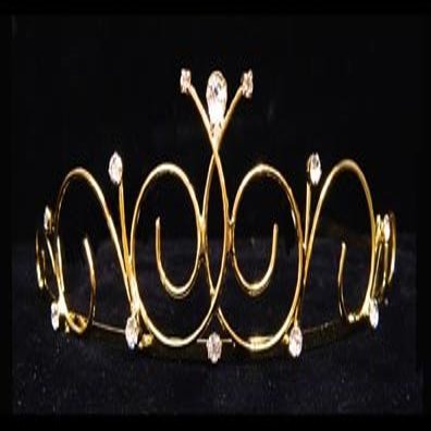 #14697G - Poseidon Princess Wire Tiara - Gold Plated