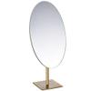 GURUN Large Oval Tabletop Vanity Mirror 7x12 Antique Brass Luxuries Makeup Mirror with Stand for Jeweller's M2017 view 1