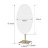GURUN Large Oval Tabletop Vanity Mirror 7x12 Antique Brass Luxuries Makeup Mirror with Stand for Jeweller's M2017 view 3