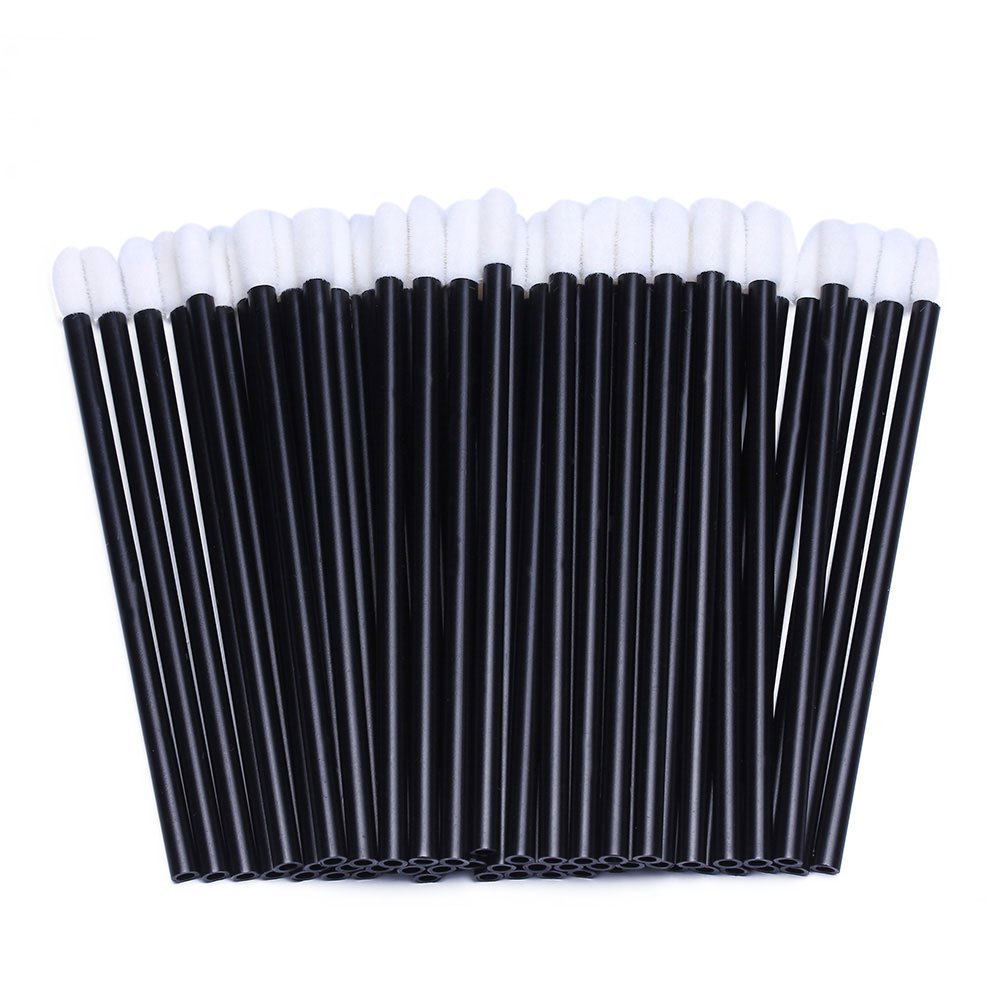 200 Pieces Disposable Lip Wands, Lip Brushes, Lipstick & Gloss Applicators Lint Free Makeup Applicator Brush Beauty Tool
