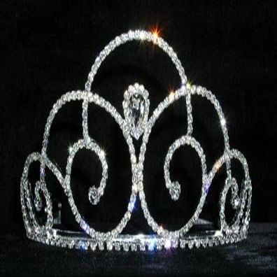 #14035 - Pear Down Swirl Tiara