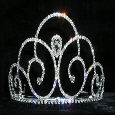 #14035 - Pear Down Swirl Tiara