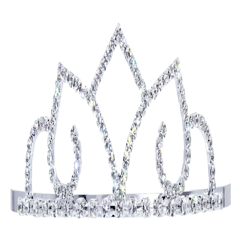 #16002 - Arabia Crystal Tiara with Combs