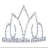 #16002 - Arabia Crystal Tiara with Combs view 1