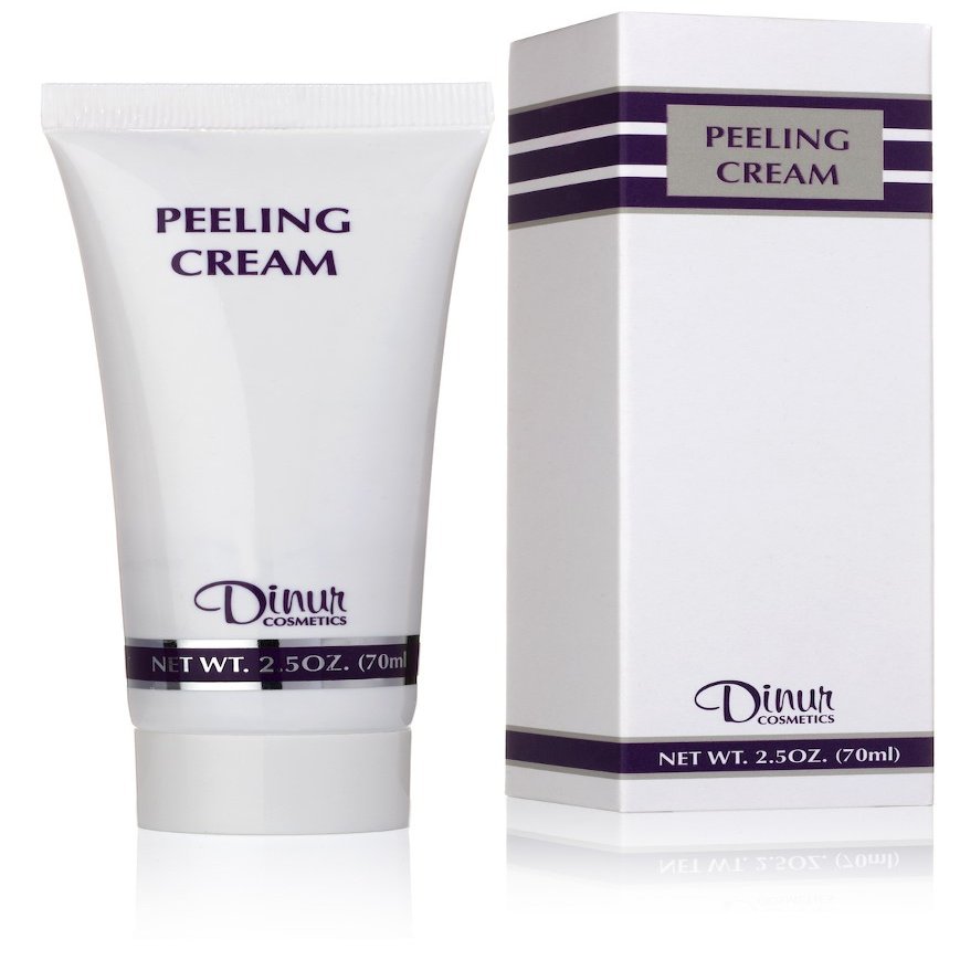 Dinur Cosmetics Peeling Cream Removes Dead Cells Gentle Exfoliation for Clearer Healthier Skin 2.5 oz. 70 ml.