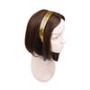 1 Inch Gold Etched Diamond Headband for Women and Girls - Black view 2