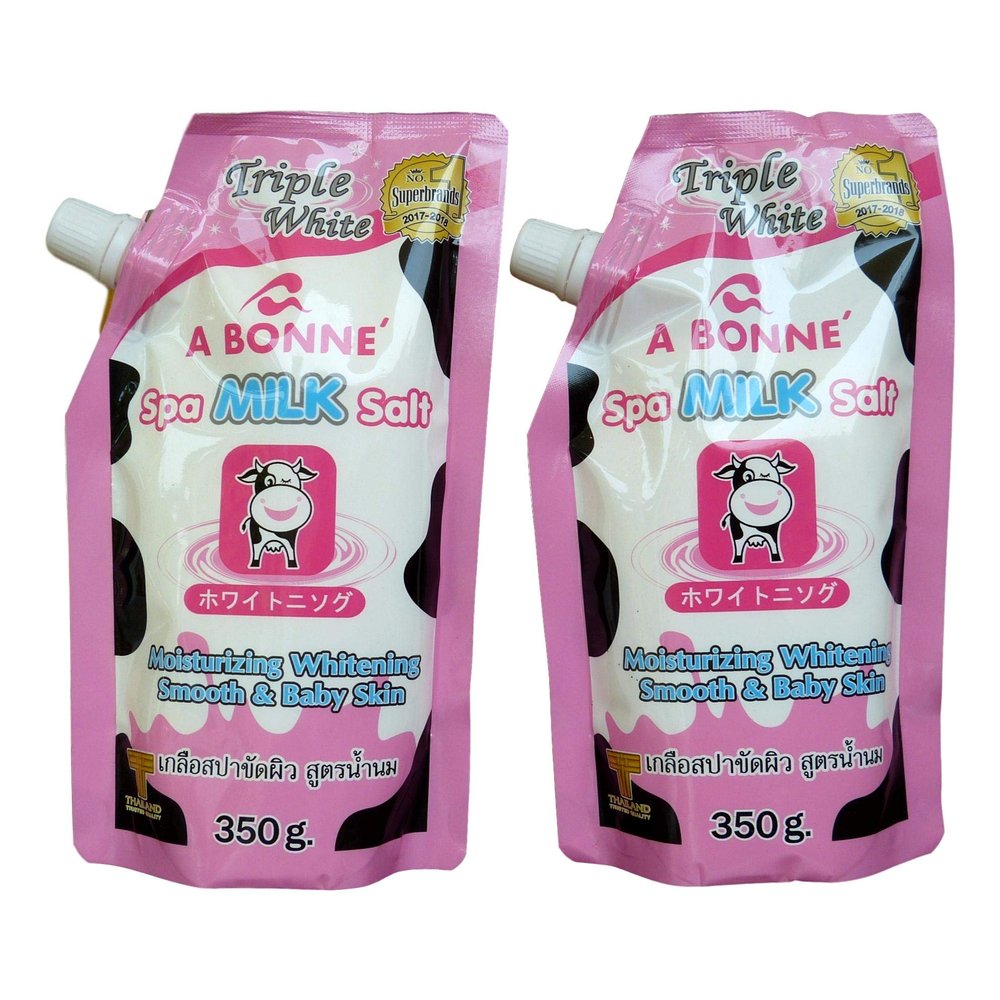 2 Packs of A Bonne Spa Milk Salt - Moisturizing Bath Salt - 350g/12.4oz