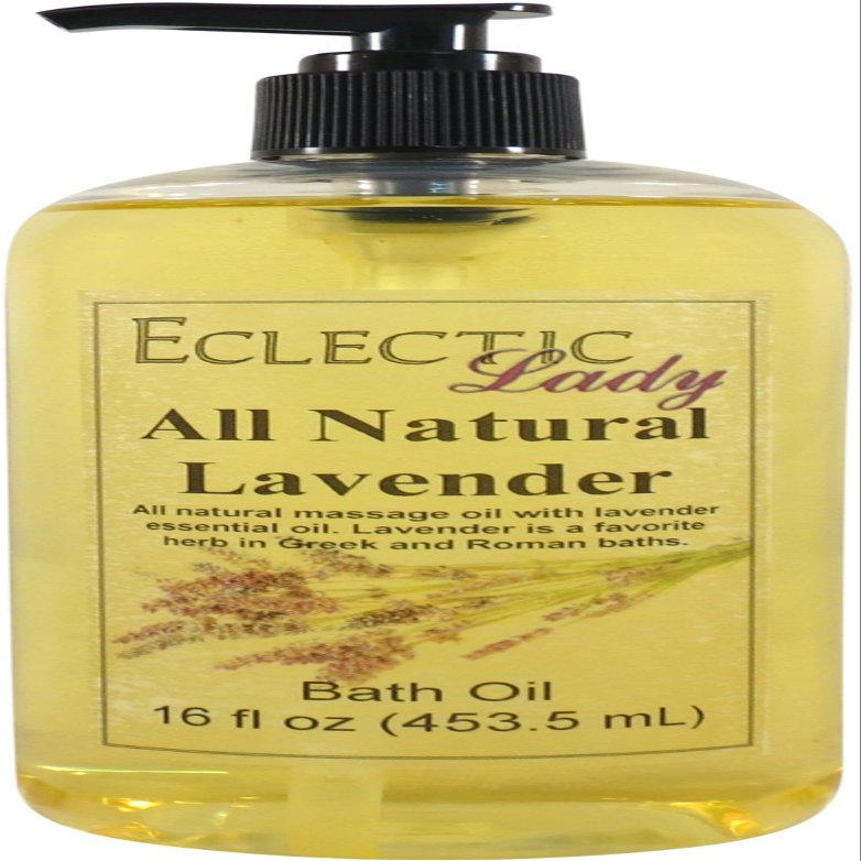 Lavender Bath Oil, Scented Body Oil, Relaxing, 16 oz