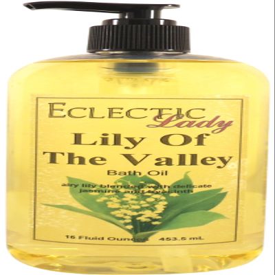 Lily Of The Valley Bath Oil, Scented Body Oil, Relaxing Bathing Oil, 16 oz
