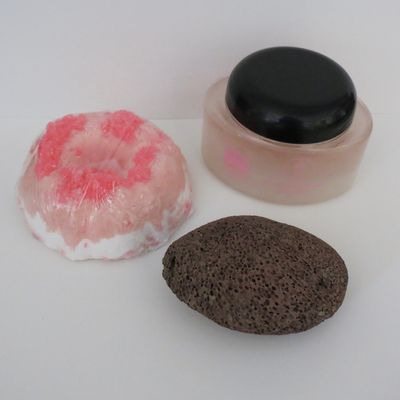 Bath Bombs: Cherry Almond Bath Bomb, 10 oz Dead Sea Spa Care Almond Dry Salt Scrub and Pumice Stone by Dead Sea Spa Care, Bubble Bath, Bath Bombs