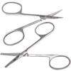Ontaki Curved & Rounded Men's Facial Hair Scissors - Silver Ambidextrous - Beard, Nose & Eyebrow Grooming with Professional Beard, Nose Hair & Eyebrow Scissors for Men view 1