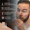 Ontaki Curved & Rounded Men's Facial Hair Scissors - Silver Ambidextrous - Beard, Nose & Eyebrow Grooming with Professional Beard, Nose Hair & Eyebrow Scissors for Men view 2