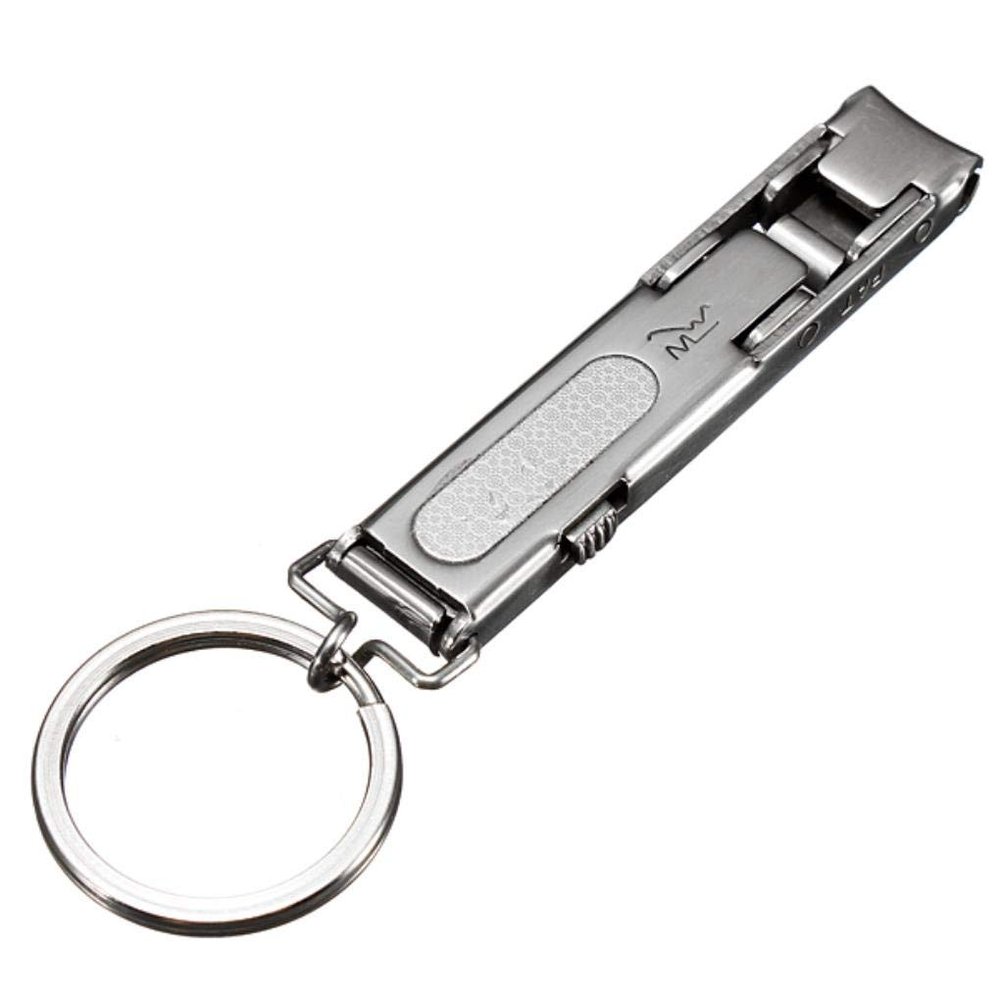 EDC Ultrathin Foldable Nail Clipper S.Steel Keychain Cuticle Cutter