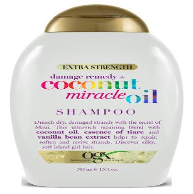 Ogx Shampoo Coconut Miracle Oil 13 Ounce X-Strength (385ml) (3 Pack)