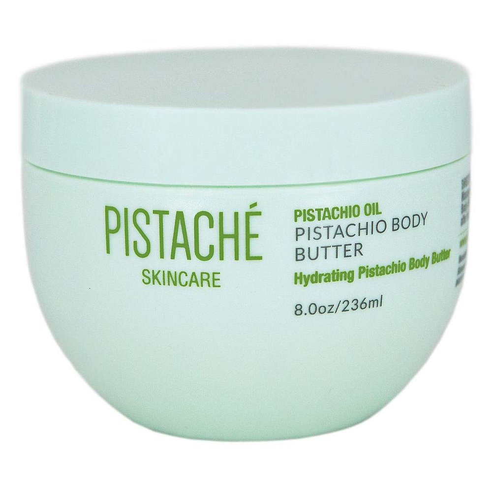 Pistach Skincare Pistachio Oil Whipped Body Butter Cream | Rich Moisturizer for Dry Skin with Vitamin E & Antioxidant Protection | The Boyfriend Body Butter, 8 oz