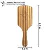 Badass Beard Care Wood Bristle Beard Brush For Men - Anti-static, 100% Bamboo & Light Weight view 4