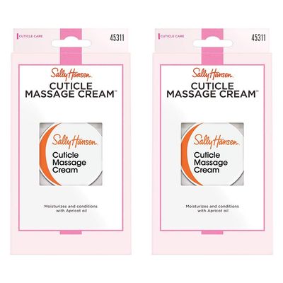 Sally Hansen Nail Treatment Cuticle Massage Cream, 2 Count(Pack of 1)