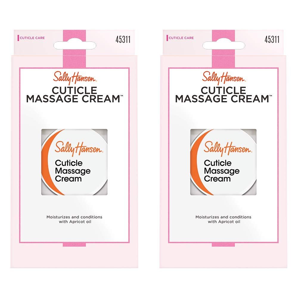 Sally Hansen Nail Treatment Cuticle Massage Cream, 2 Count(Pack of 1)