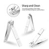 ZIZZON Manicure, Pedicure Kit, Nail Clippers Set of 12Pcs, Professional Grooming Kit, Nail Tools with Luxurious Travel Case Black view 3