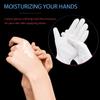 Alyan & Jammsy White Gloves 100% Cotton Gloves for Dry Hands Women Men Sleeping Gloves Overnight Moisturizing Gloves Eczema Sensitive Skin Treatement (10 Pairs) view 2
