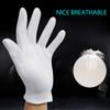 Alyan & Jammsy White Gloves 100% Cotton Gloves for Dry Hands Women Men Sleeping Gloves Overnight Moisturizing Gloves Eczema Sensitive Skin Treatement (10 Pairs) view 3
