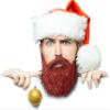 Beardaments Glitterbeard Kit with Application Oil - Long-Lasting Sparkle for Festive Fun - Easy No Mess Application Beard Glitter for Men - 4 Colors Available (Red) view 1