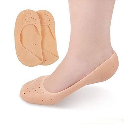 2 Pair Silicone Gel Moisturizing Socks Foot Care Protector,Prevent Plantar Fasciitis And Metatarsalgia,Corns Calluses,Bunions And Blister (M=US 7-10)