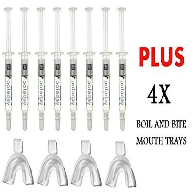 SDI Poladay CP 35% 1.3g 8 Syringe Whitening Gel + 4 Thermoforming Trays by Poladay
