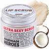 Handmade Heroes 100% Natural Lip Scrub, Vegan Conditioning Coconut Exfoliator - Gentle Exfoliant, Sugar Polish and Scrubber for Chapped Dry Lips, 1oz (Coconut Sorbet) view 1