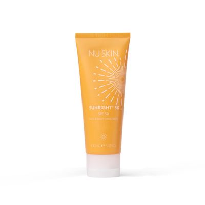 Nu Skin Sunright Face & Body Sunscreen SPF 50 | Broad-Spectrum UVA/UVB Protection | Non-Greasy & Water-Resistant Formula | Antioxidant-Infused | 3.4 fl. oz.