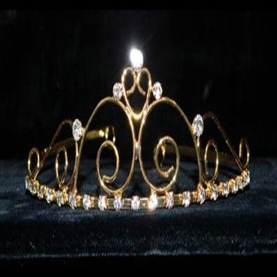 #14698G - Royalty Affair Wire Tiara - Gold Plated
