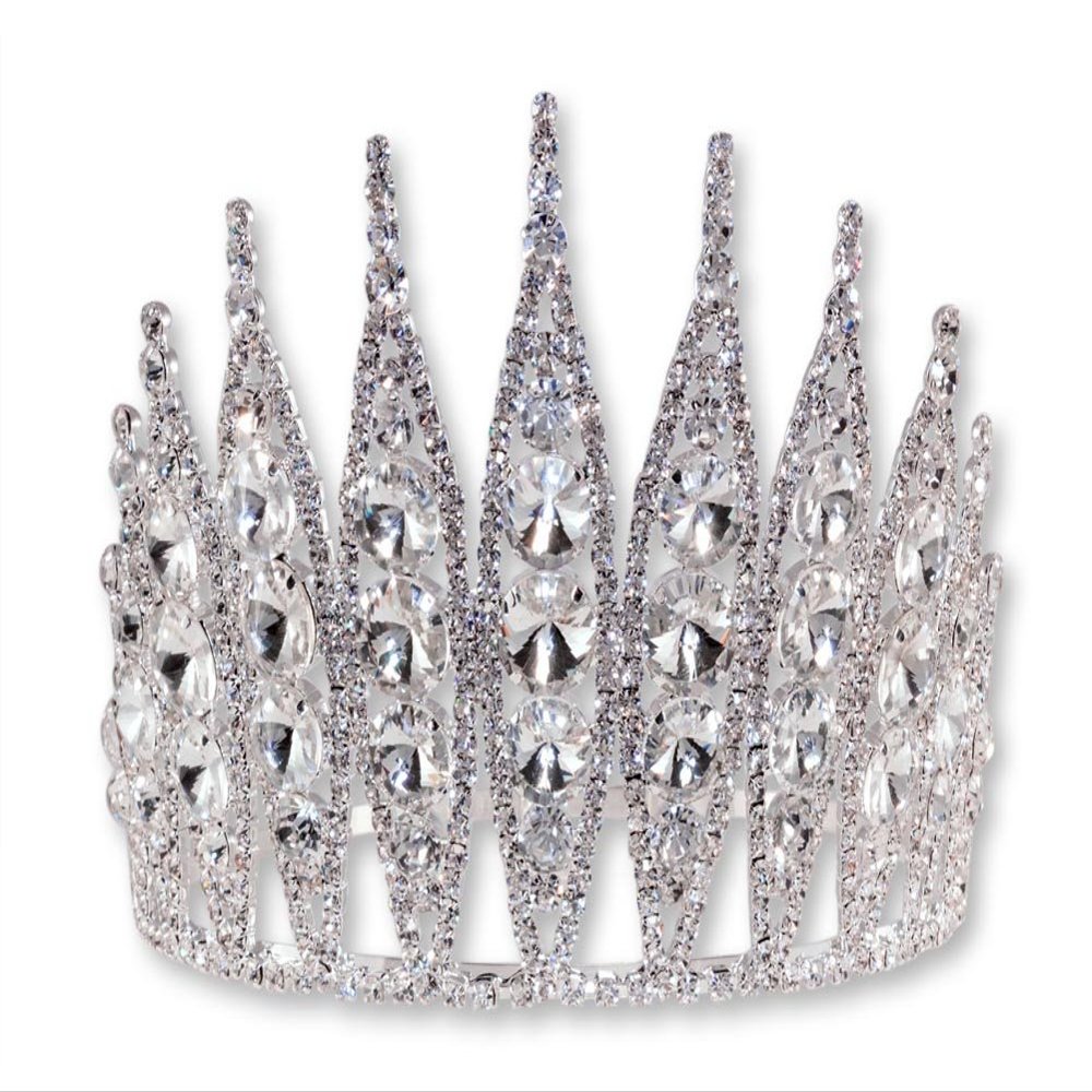 #15741 - Large Rivoli Adjustable Crown - 5" tall