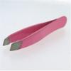 2" Mini TWEEZERS SLANTED Solid/Classic design - Color PINK view 1