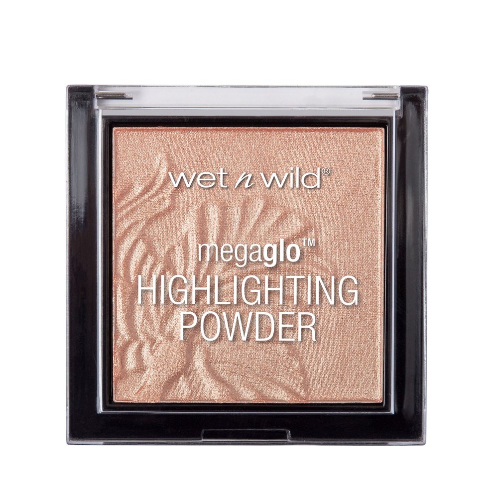 wet n wild MegaGlo Highlighting Powder, Highlighter Makeup, Shimmer Glow, Natural Pink Precious Petals
