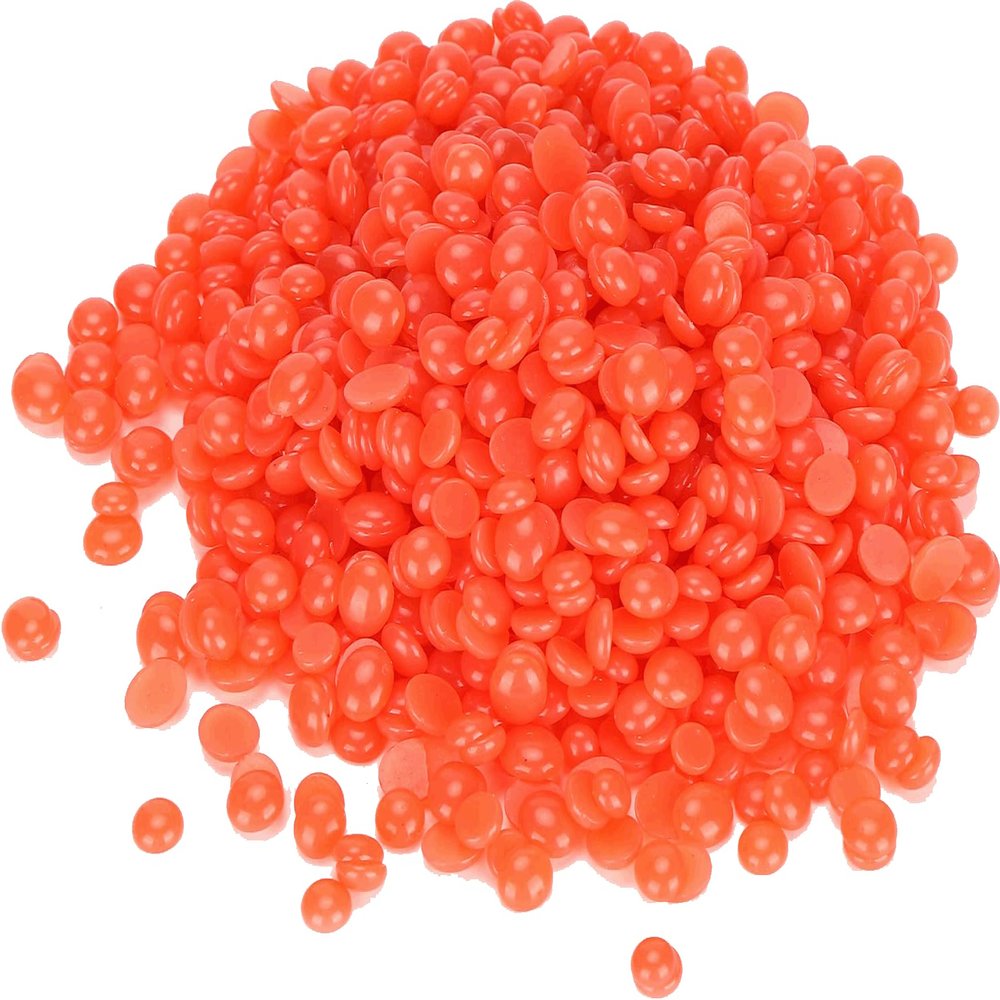 Blue Pearl Wax Sensitive Coral Hard Bead Wax (Stripless) Small Bag 1lb Orange