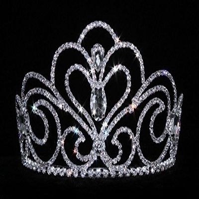 #16037 Sky Princess Tiara with Combs - 3.25"