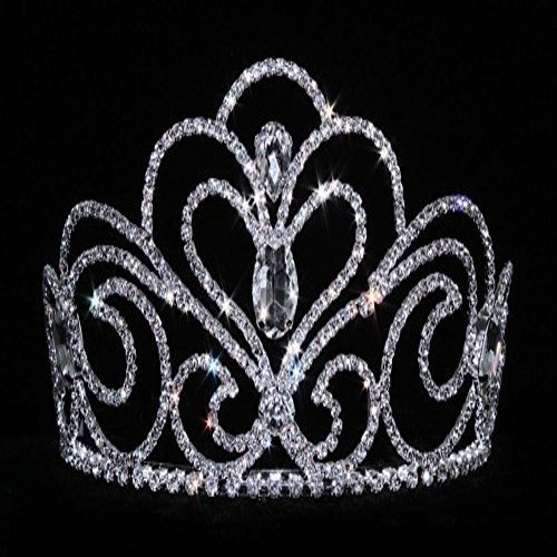#16037 Sky Princess Tiara with Combs - 3.25"